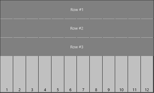 Three rows